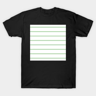 Narrow green and white stripes 3 T-Shirt